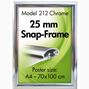 Snap-frame, 50x70 cm, Chrome
