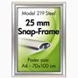 Snap-frame, 50x70 cm, stainless steel